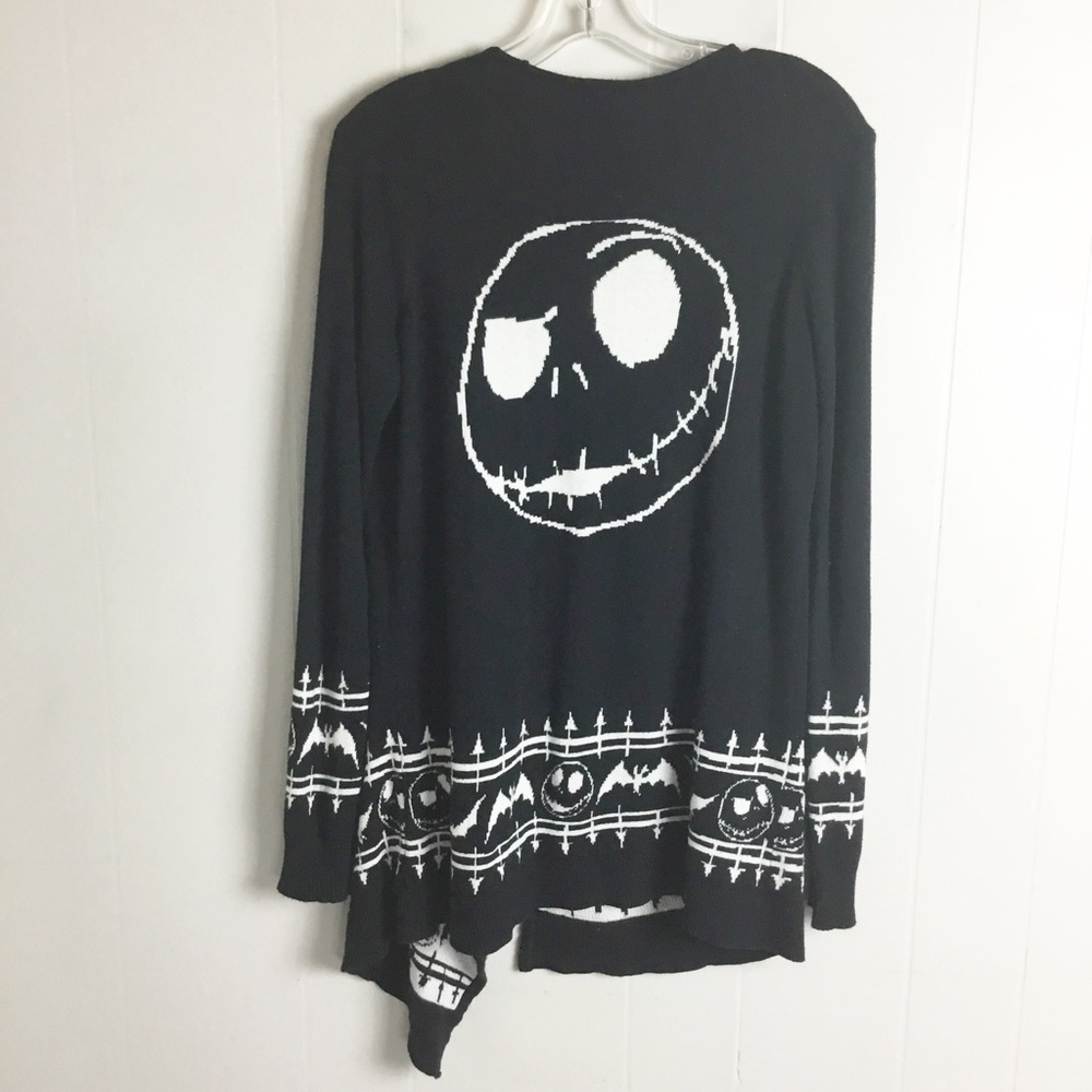 Nightmare Before Christmas Jack Skeleton Sweater Size Small Halloween Disney